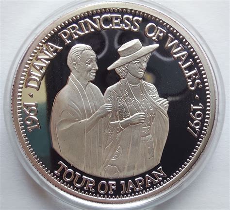 Liberia Dollars Princess Diana And Emperor Hirohito Tour Of