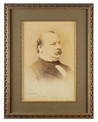 Grover Cleveland Signed Oversized Photograph As President Rr Auction