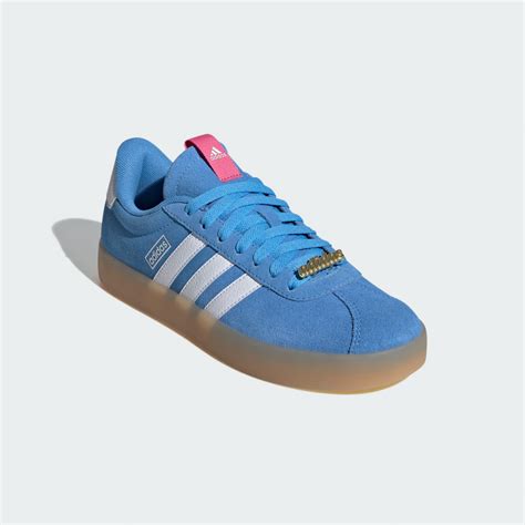 Adidas Sportswear Vl Court Shoes Blue Burst Cloud White Pink