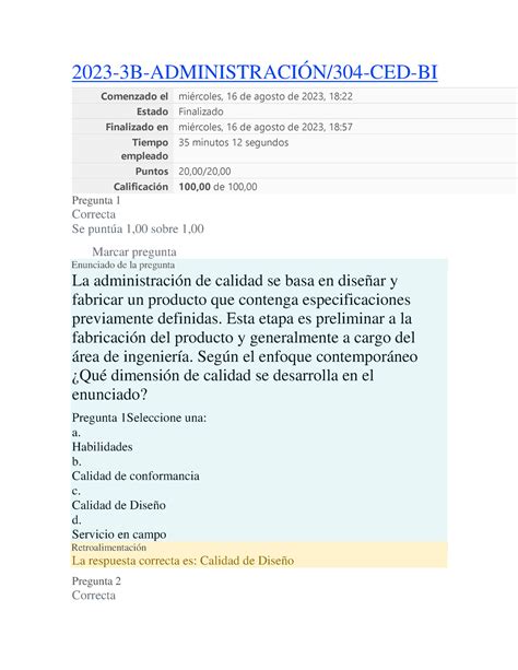 Prueba 1 Administracion 2023 2023 3B ADMINISTRACIÓN 304 CED BI