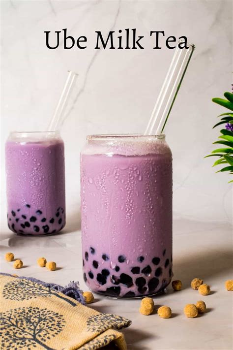 Ube Milk Tea Ube Bubble Tea Decorated Treats