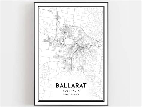 Ballarat Town Map