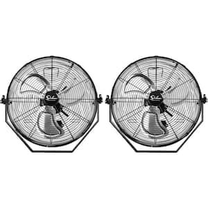 Hampton Bay In Speed High Velocity Black Wall Mount Fan With