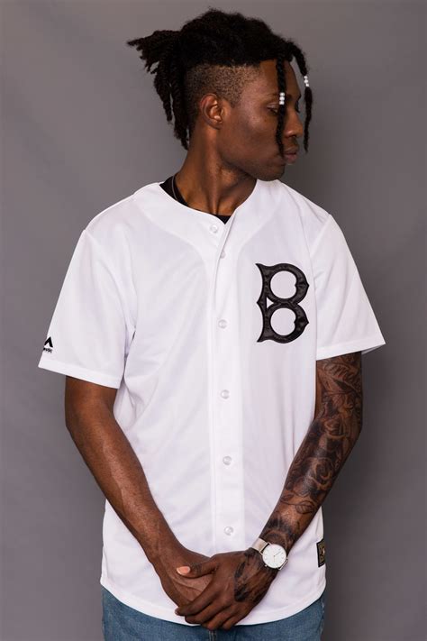 BROOKLYN DODGERS MONO BASEBALL JERSEY (THROWBACK)- MENS WHITE ...