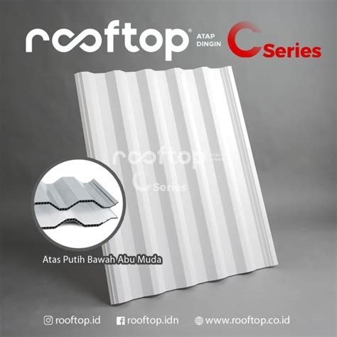 Jual Atap Upvc Rooftop C Series Tebal Mm Dingin Rumah Gedung Ruko