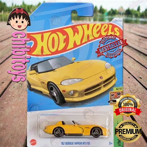 Jual Hot Wheels 92 Dodge Viper RT 10 Kuning Exotic Sport Car 2024 Original Mattel Shopee Indonesia