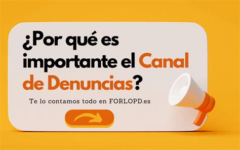 Información Canal de Denuncias FORLOPD