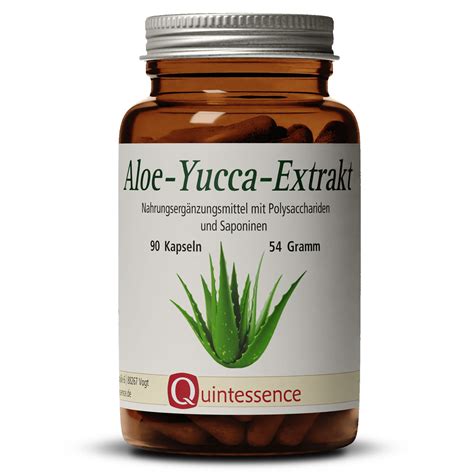 Aloe Yucca Extrakt Von Quintessence Naturprodukte 90 Kapseln