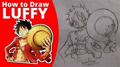 How To Draw Luffy One Piece Easy Tutorial Youtube