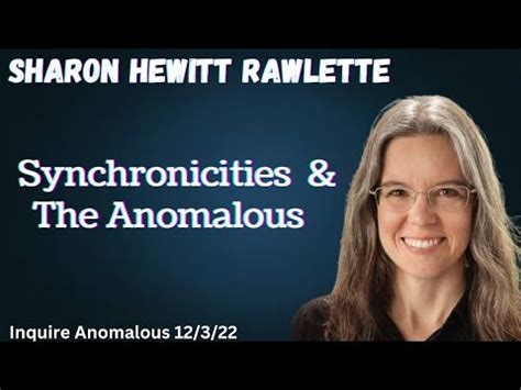 Synchronicities The Anomalous W Sharon Hewitt Rawlette PhD Inquire