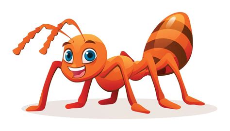 Cute Ant Cartoon Illustration Isolated On White Background 21623848