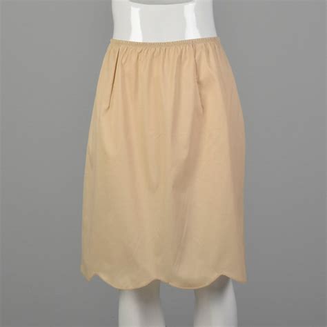 M Vanity Fair Nude Half Slip Vintage Lingerie Nylon Gem