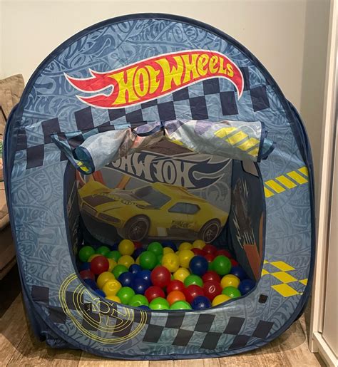 Barraca Dobr Vel Hot Wheels Bolinhas Azul Brinquedo Matel Usado Enjoei