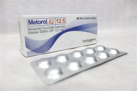 Metoprolol Succinate Extended Release Tablets Usp 12 5mg Taj Pharma Taj Generics