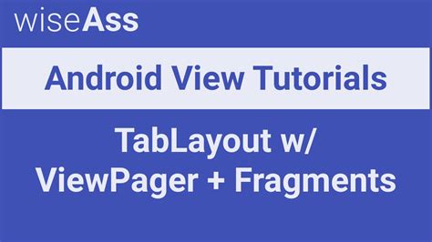 Android View Tutorial TabLayout W ViewPager And Fragments YouTube