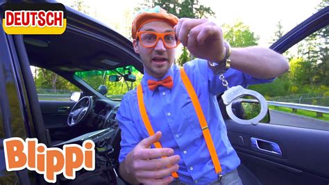 Blippi Deutsch Blippi Erkundet Ein Polizeiauto Abenteuer Und Videos