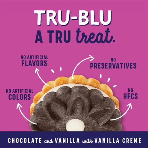 Tru Blu Duplex Cookies With Chocolate And Vanilla Cream No Artificial