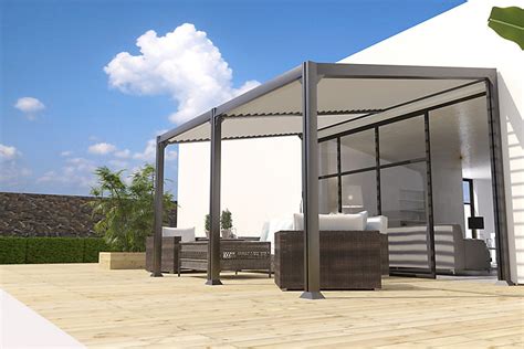 Pergola Bioclimatique Adossée Ou Autoportante Aluminium Brisbane 4 X 3 M Castorama