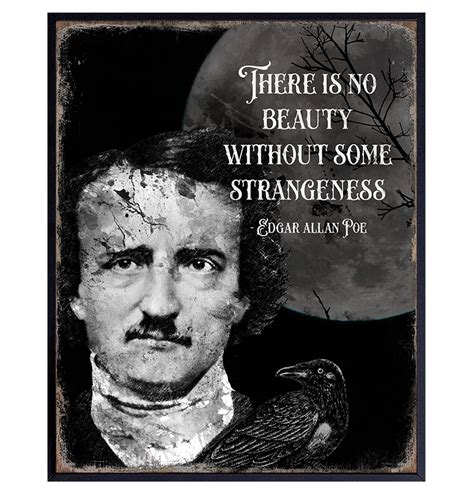 Buy Edgar Allan Poe Gothic Decor The Raven Spooky Creepy Y Wall Art