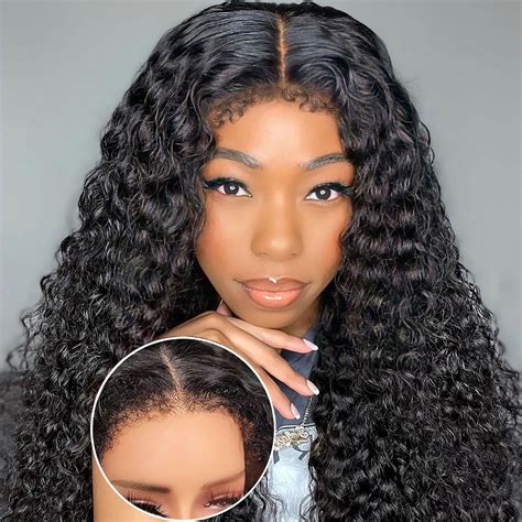 Lace Front Wigs Human Hair 13x4 Glueless Hd Lace Front Wig 4c Kinky 150 Density Ebay