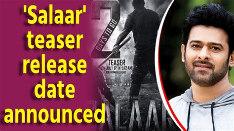 After Adipurush Debacle Prabhas Starrer Salaar Teaser Release Date