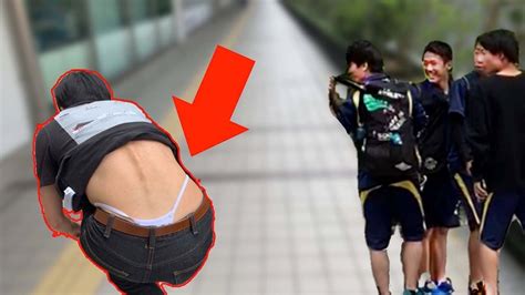 通行人がTバック履いてるドッキリ 笑 Japanese Gay Boy Wearing Thong in Public PRANK YouTube