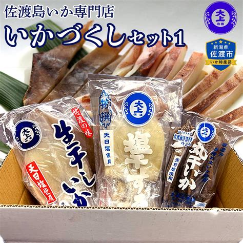 干物 イカ 佐渡沖産 3種 いかづくしセット1 佐渡島いか専門店の返礼品詳細 Jr東日本が運営【jre Mallふるさと納税】