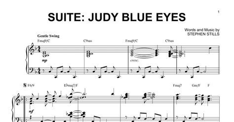 Suite Judy Blue Eyes [jazz Version] Piano Solo Print Sheet Music