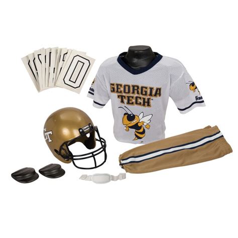 Shop Franklin Sports Youth Georgia Tech Football Uniform Set - Free ...