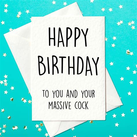 FUNNY BIRTHDAY CARD Happy Birthday to You and Your Massive - Etsy