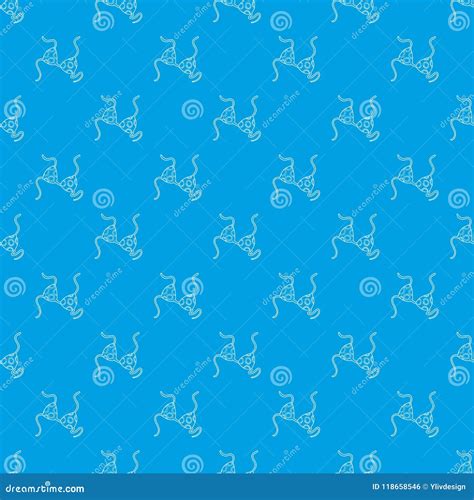 Bikini Top Pattern Vector Seamless Blue Stock Vector Illustration Of Relax Lady 118658546