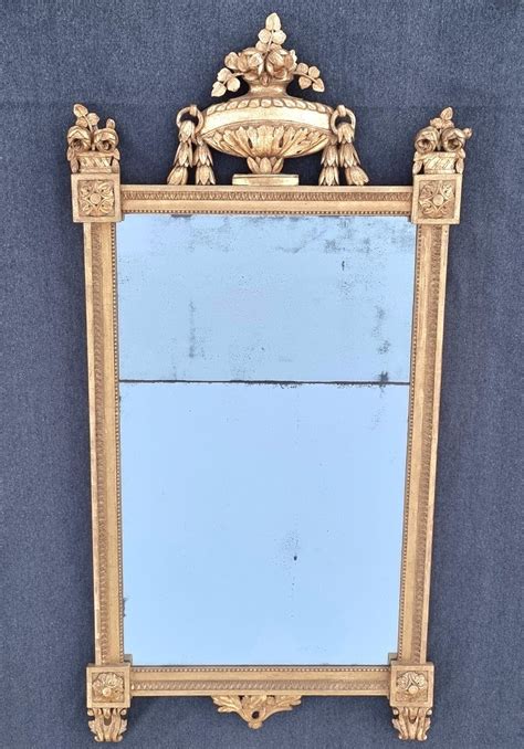 Proantic Miroir bois doré LOUIS XVI époque XVIIIème