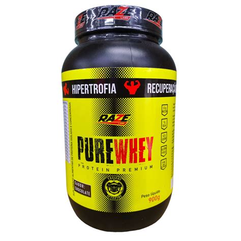 Pure Whey Isolado 900g Chocolate Raze Labs Brasil