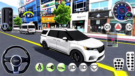 3d Driving Class 23 Real City Driving New Car Kia Carnival 2023 Vs Train Android Gameplay