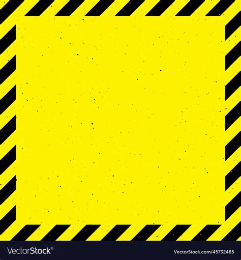 Textured caution tape frame background yellow Vector Image