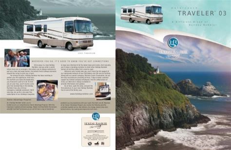 2003 Holiday Rambler Traveler Brochure Guarantee Rv