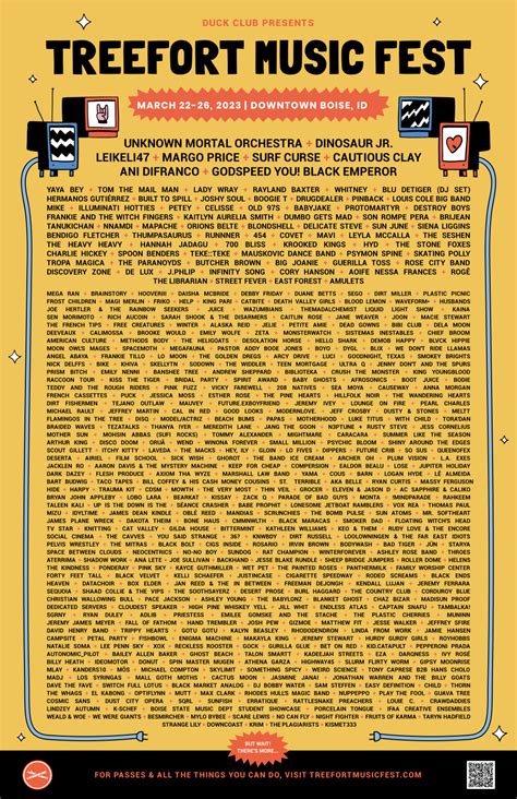 Treefort Music Festival Lineup Babara Marylinda