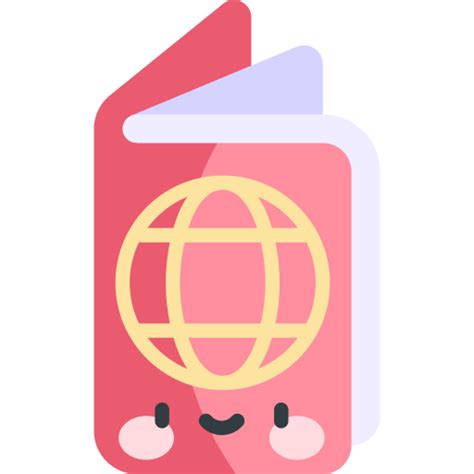 Passport Kawaii Flat Icon