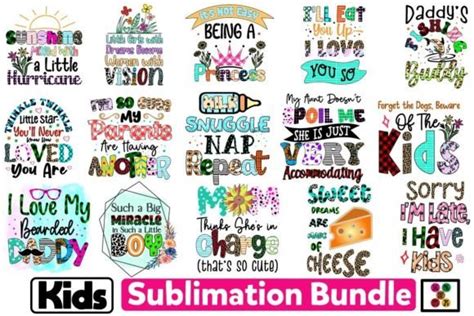 Kids Sublimation Bundle Bundle · Creative Fabrica