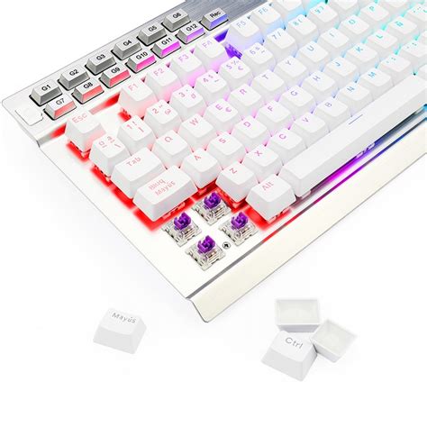 Teclado Redragon Yama White K W Rgb Mecanico Gaming Espa Ol