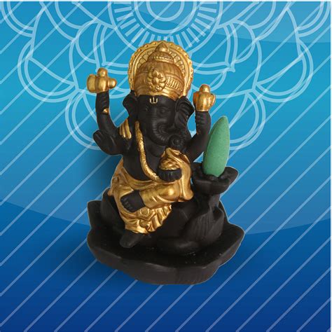 Ganesha Backflow Incense Burner Sprouts Spice