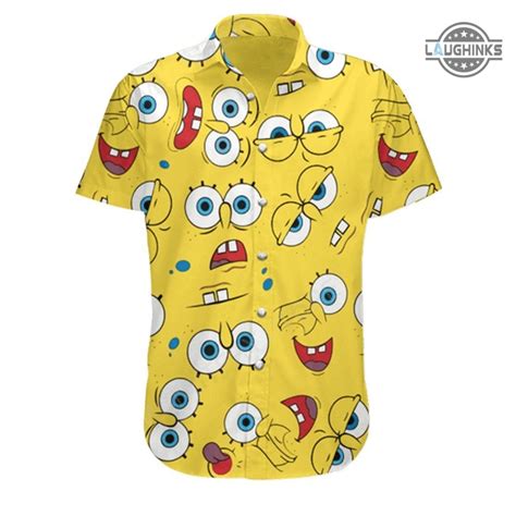 Spongebob Costume All Over Printed Spongebob Cosplay Hawaiian Shirt And Shorts Sponge Bob ...