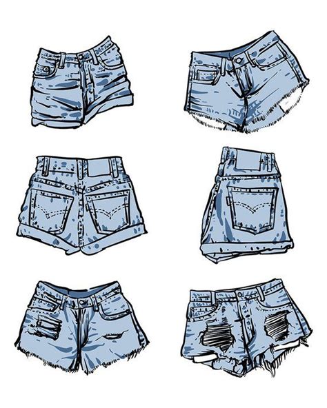 Jeans Drawing Shorts Drawing Drawing Clothes Outfit Drawings Dress