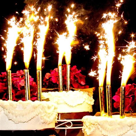 Cake Sparklers | Sliver, Gold, or Black | Sparklers.us