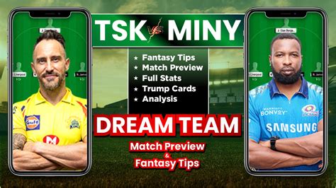 Tsk Vs Miny Dream Team Prediction Player Stats Possible And