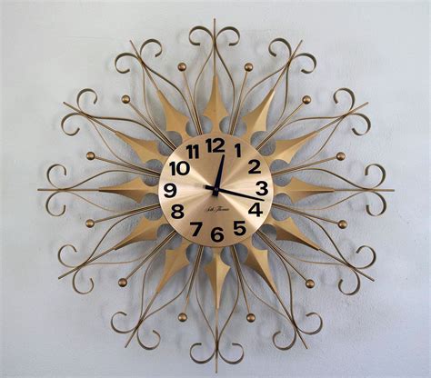 Large Mid Century Wall Clock By Seth Thomas By Modernmutations On Etsy