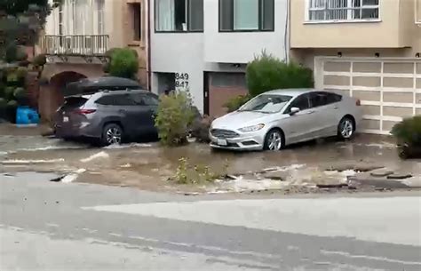 Water Main Break In Richmond District Causes Sinkhole, Fulton Street ...