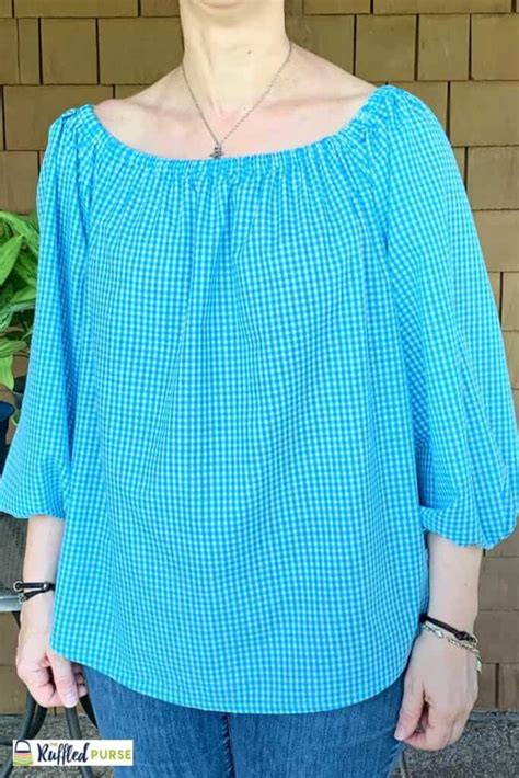 Easy To Sew Peasant Blouse Pattern The Ruffled Purse®