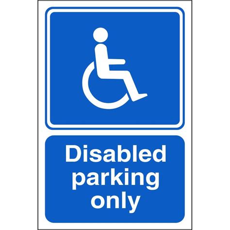 Disabled Parking Only Signs Disabled Parking Safety Signs Ireland