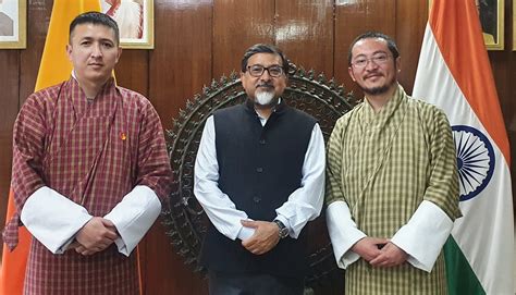 India In Bhutan On Twitter Ambassador Sudhakardalela Met Sangay